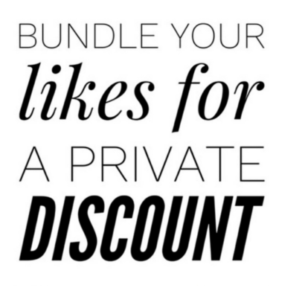 🛍 Bundle Your Like or Likes For A Private Discount! 😊